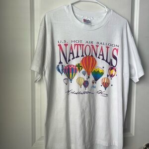 Hanes White Hot Air Balloon Nationals Kids T-Shirt